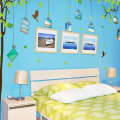 Los niños juegan la etiqueta engomada casera desprendible de la pared del árbol de la decoración, etiquetas engomadas decorativas de la pared de DIY